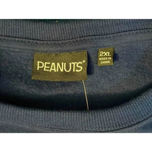 Snoopy Peanuts Racquet Club Tennis Sweatshirt Size XXL